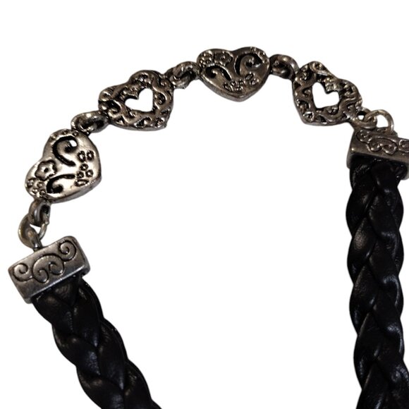 Brighton Black Leather and Heart Bracelet - Picture 2 of 4